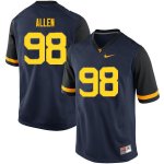 Men's West Virginia Mountaineers NCAA #98 Tyrese Allen Navy Authentic Nike Stitched College Football Jersey YV15V37IE